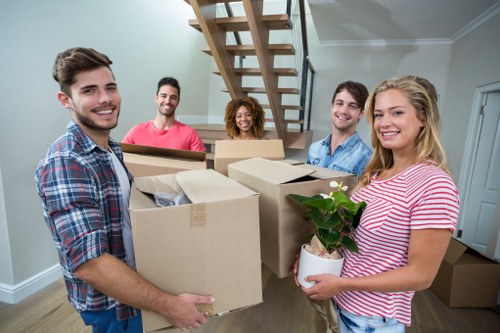 Navigating stairs and access challenges during a Brixton flat removal