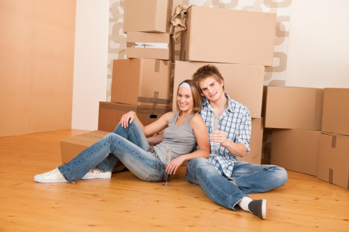 Person using screen reader friendly moving website in Brixton