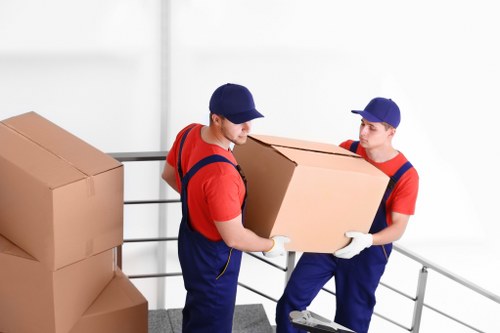 Commercial moving team planning a Brixton business relocation